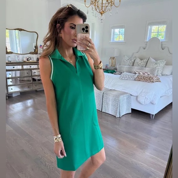 SPANX AirEssentials Pique Polo Tank Dress L - Picture 1 of 7